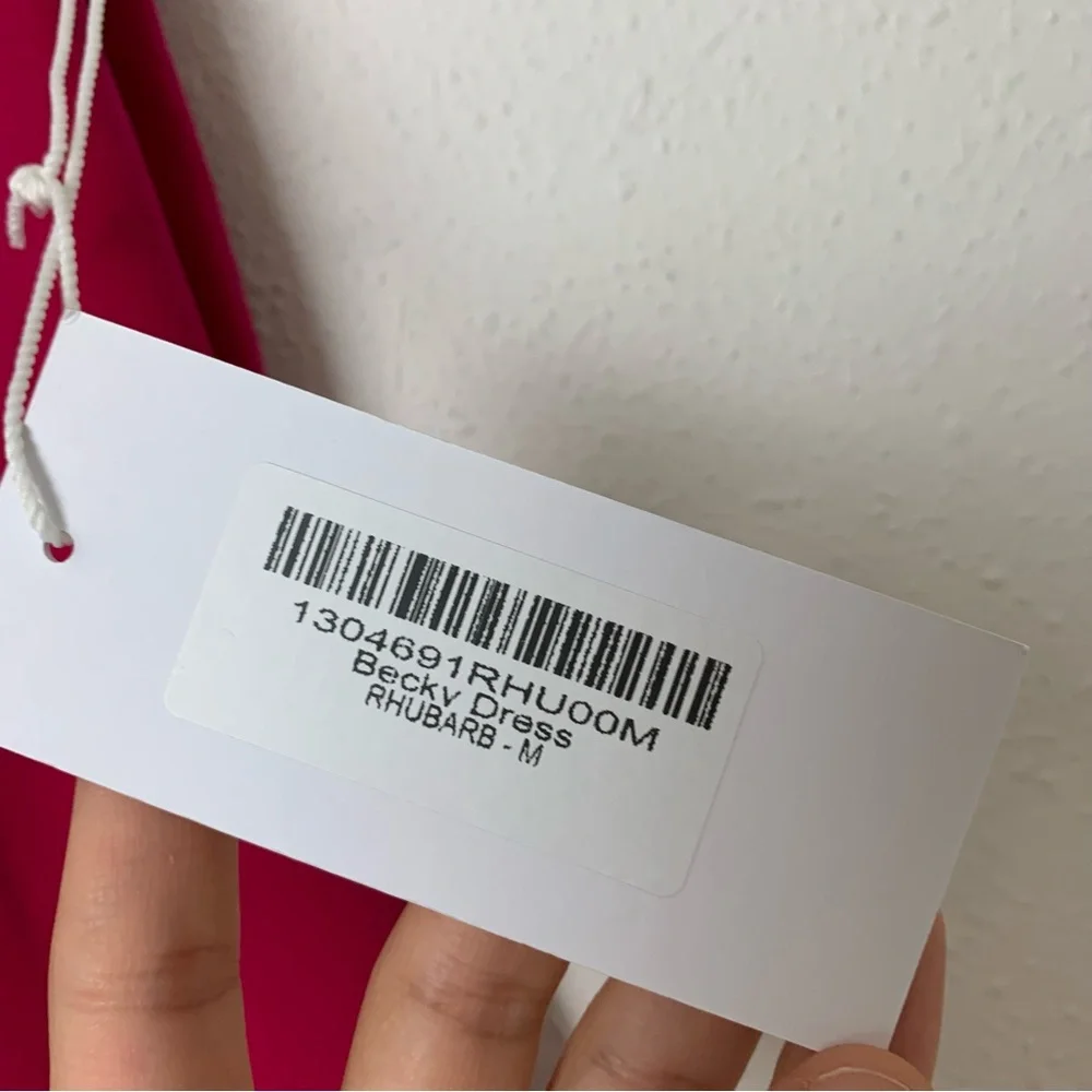 Reformation Becky Hot Pink Mini Bodycon Dress Barbiecore NWT Size Medium - Picture 6 of 10